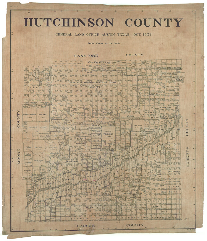 1863, Hutchinson County, General Map Collection