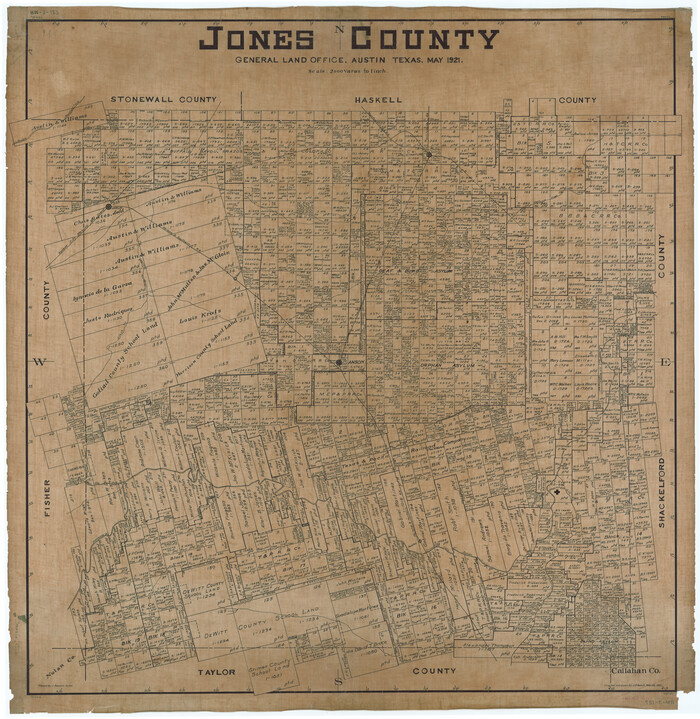 1869, Jones County, General Map Collection