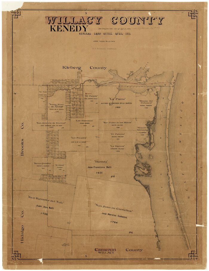 1873, Kenedy County, General Map Collection
