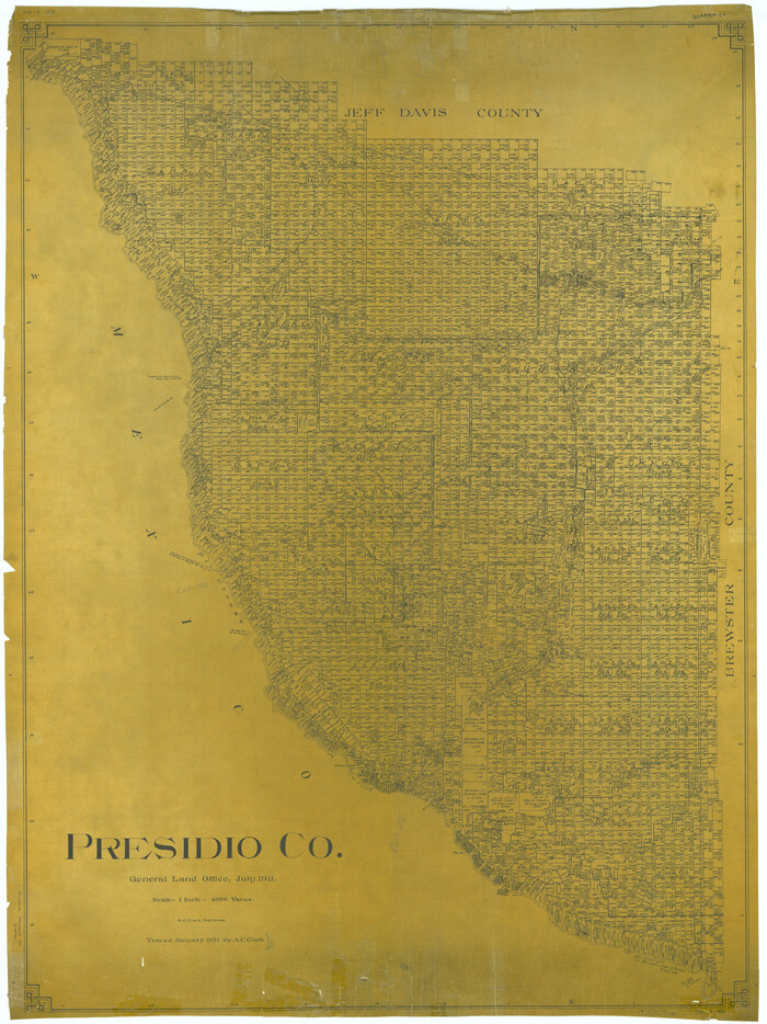 1894, Presidio Co., General Map Collection