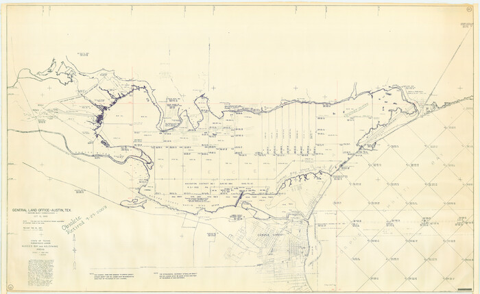 1916, Nueces Bay and Adjoining Areas showing submerged Lands, General Map Collection