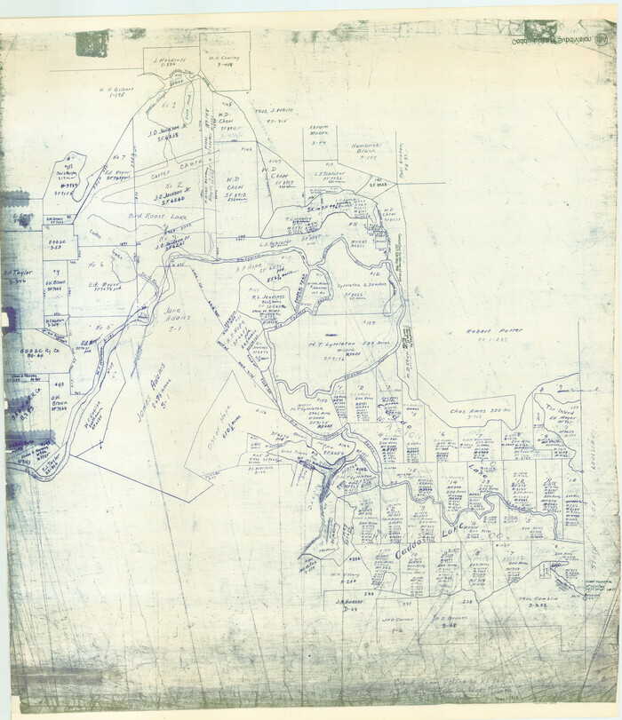 1929, Caddo Lake Subdivision, Copied from Sketch in MF 000964, General Map Collection