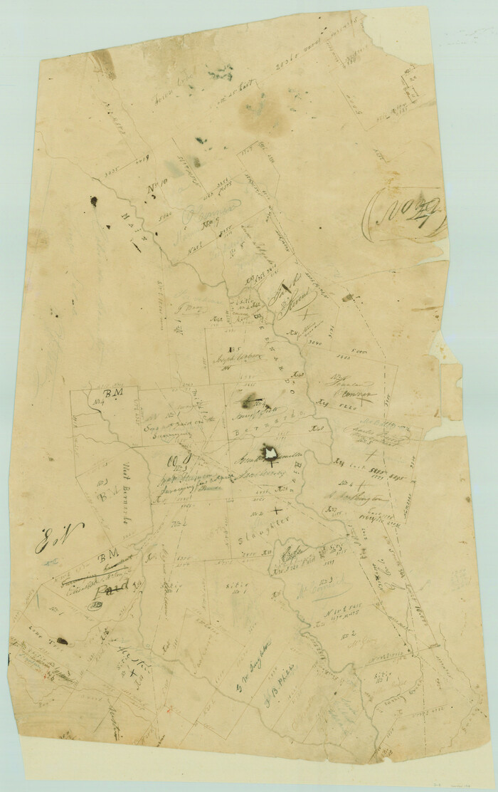 194, [Surveys in Austin's Colony along the San Bernardo River, West Bernardo River, and Lone Tree Creek], General Map Collection