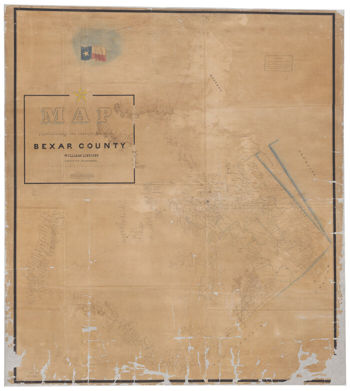 1947, Map representing the surveys made in Bexar County, General Map Collection
