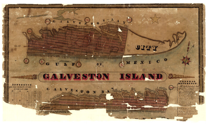 1954, Galveston Island, General Map Collection
