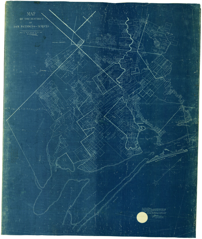 1956, Map of the District of San Patricio and Nueces, General Map Collection