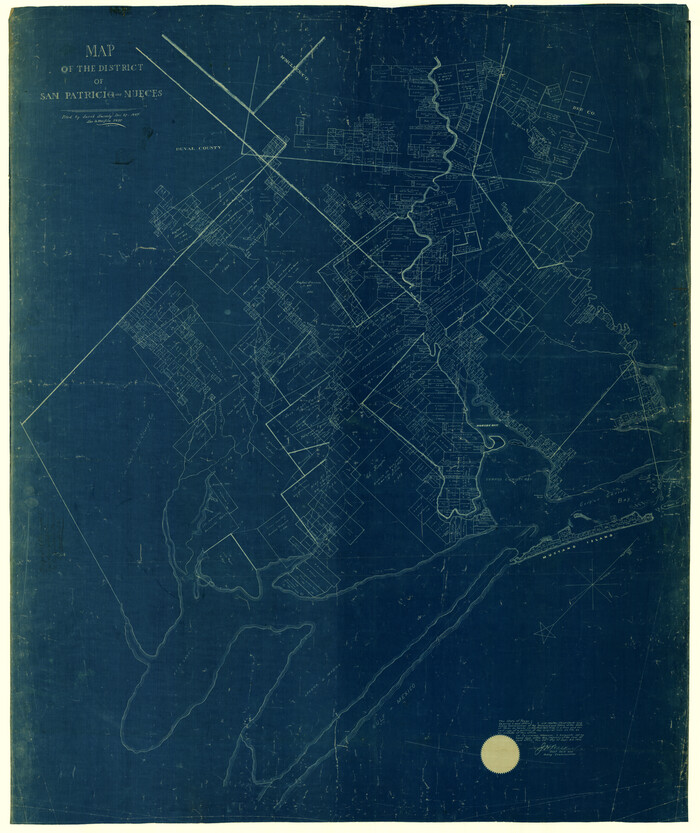 1956, Map of the District of San Patricio and Nueces, General Map Collection