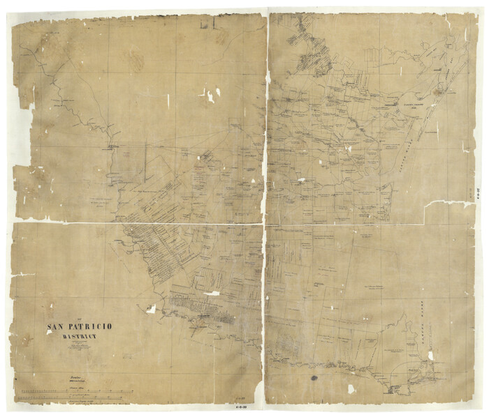 1987, Map of San Patricio District, General Map Collection