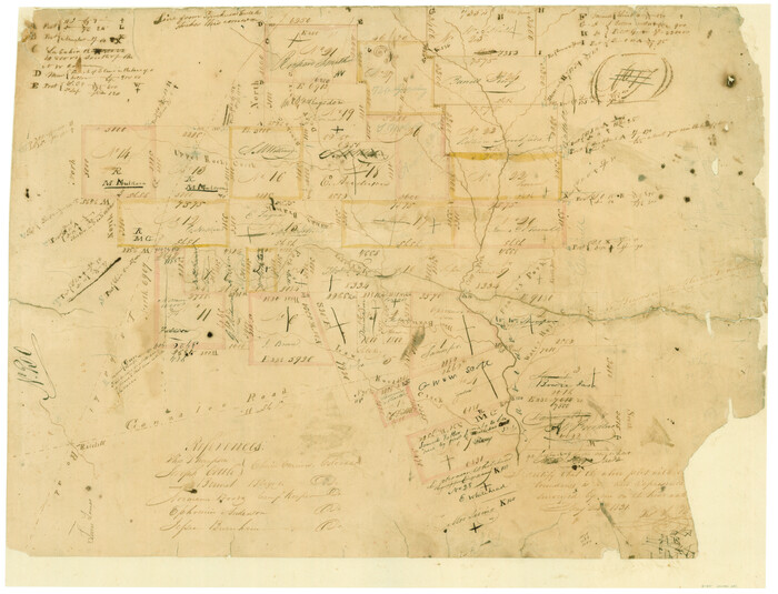 201, [Surveys in Austin's Colony along the Navidad River, Caney Fork, and upper Rocky Creek], General Map Collection