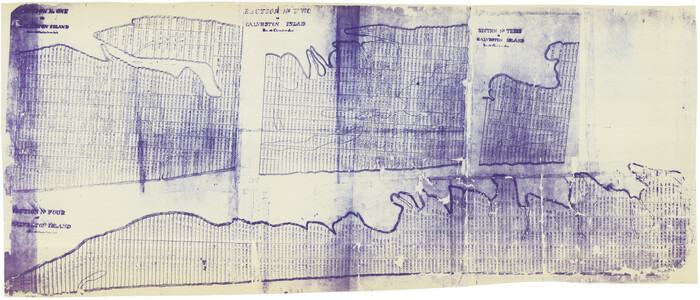 2036, Galveston Island, showing division into lots, General Map Collection