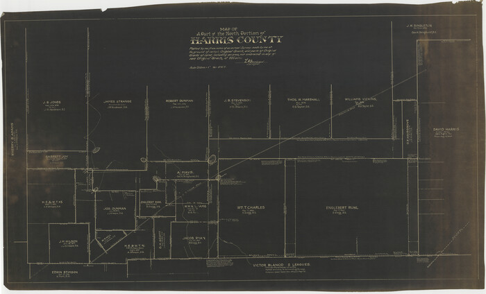2049, Map of a part of the North Portion of Harris County, General Map Collection