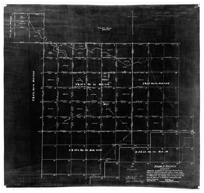 2060, Presidio County Rolled Sketch 80B, General Map Collection