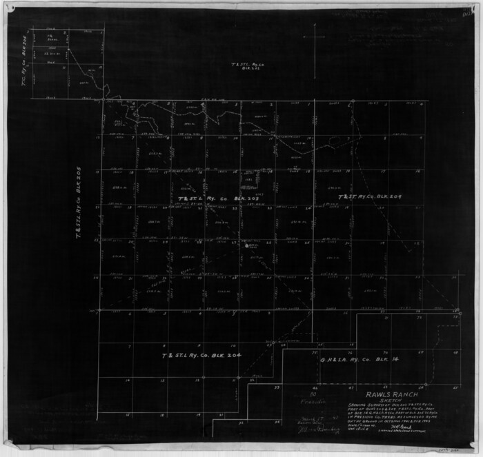 2060, Presidio County Rolled Sketch 80B, General Map Collection
