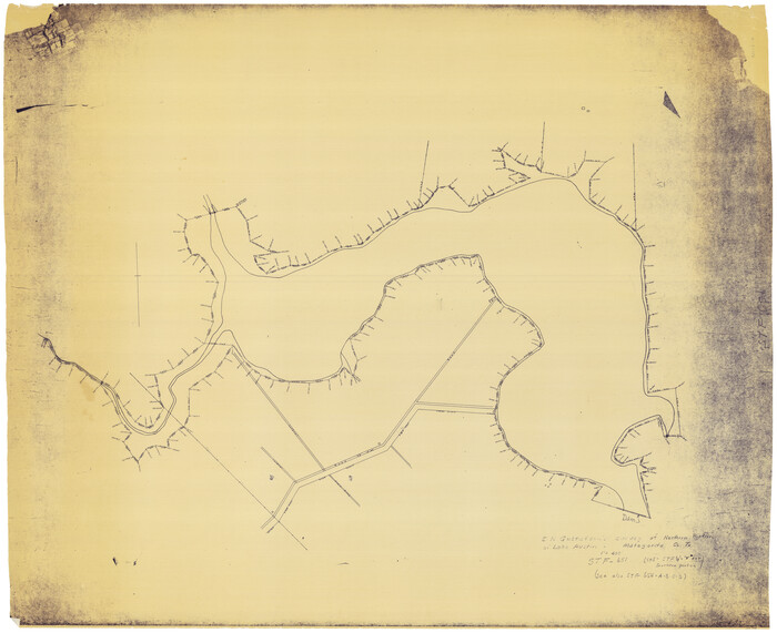 2068, E. N. Gustafson's survey of Northern Portion of Lake Austin, Matagorda Co., TX, General Map Collection
