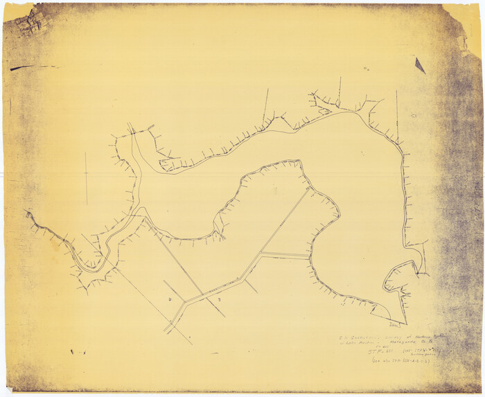 2068, E. N. Gustafson's survey of Northern Portion of Lake Austin, Matagorda Co., TX, General Map Collection