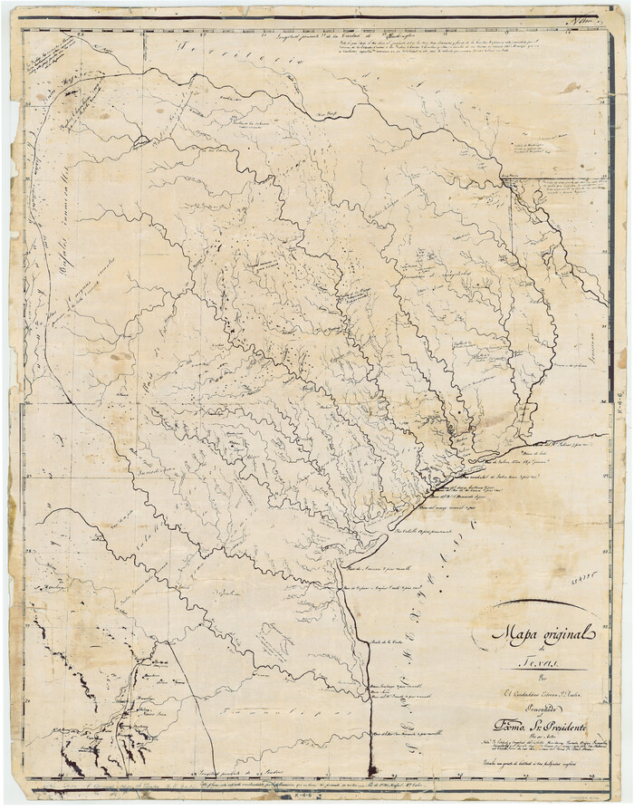2106, Mapa Original de Texas por El Ciudadano Estevan F. Austin Presentado al Exmo. Sr. Presidente por su autor 1829, General Map Collection