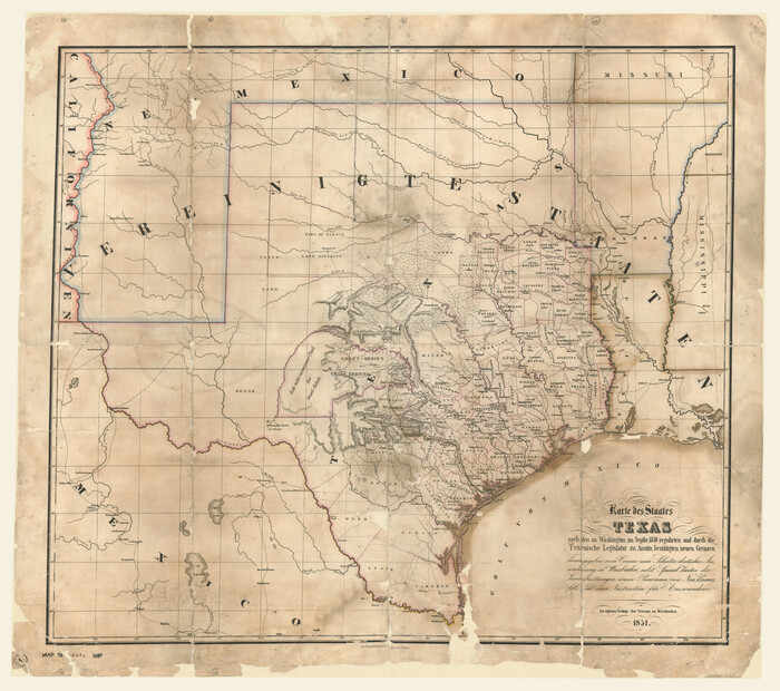 2123, Karte des Staates, Texas, General Map Collection
