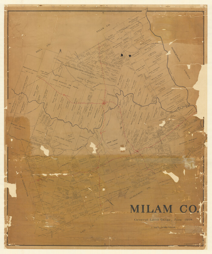 2143, Milam Co., General Map Collection