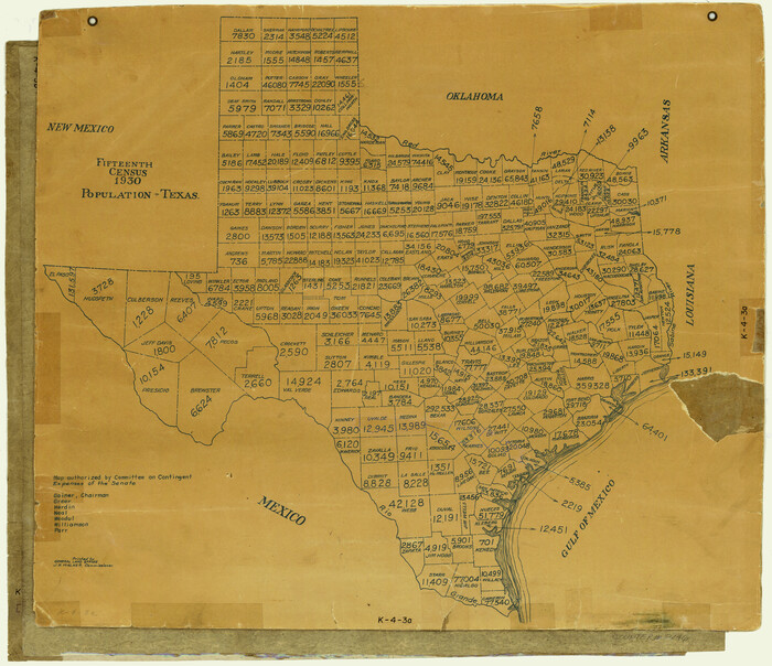 2146, Fifteenth Census 1930 Population - Texas, General Map Collection