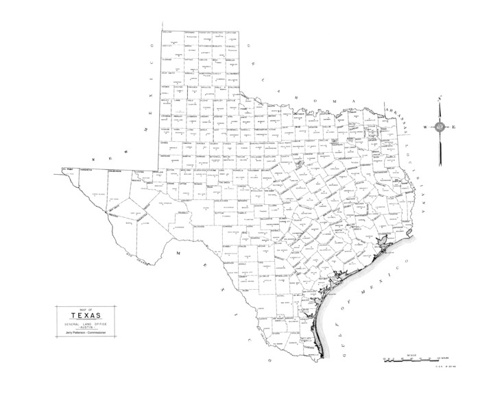 2162, Map of Texas, General Map Collection