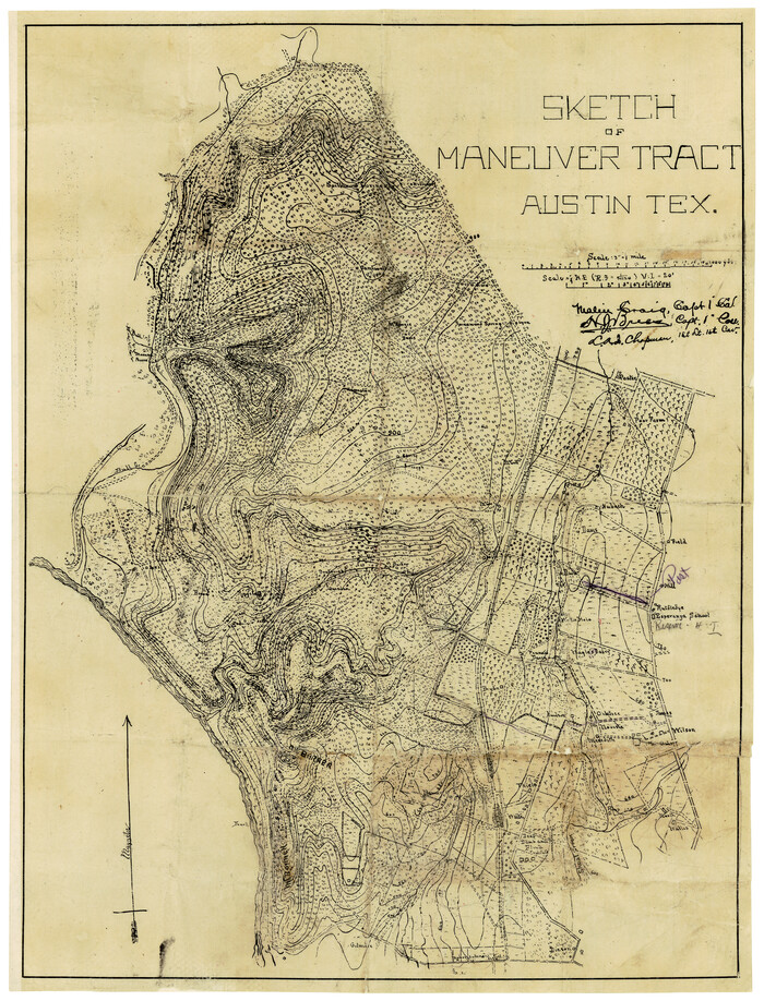 2184, Sketch of Maneuver Tract, General Map Collection