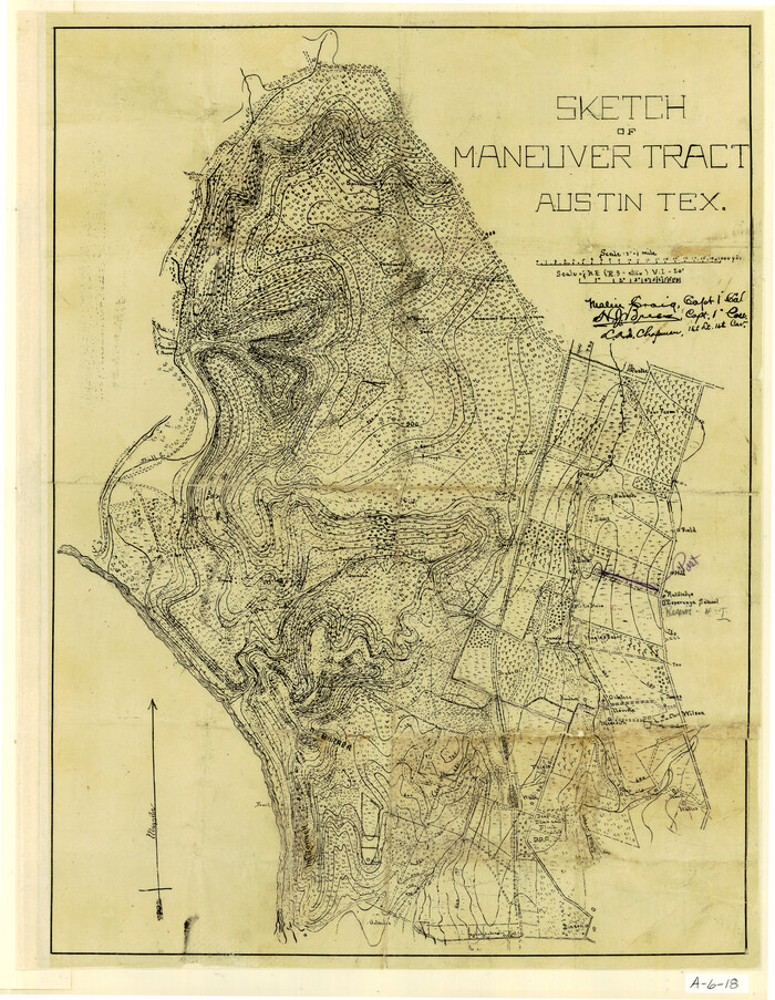 2184, Sketch of Maneuver Tract, General Map Collection