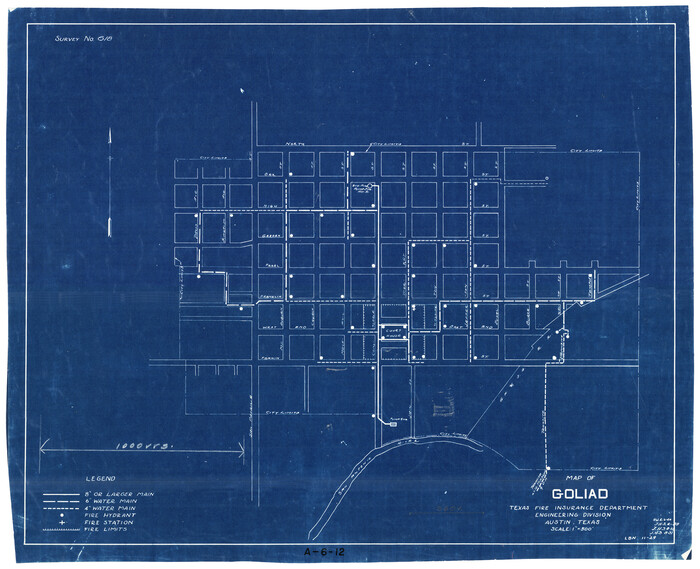 2205, Map of Goliad, General Map Collection