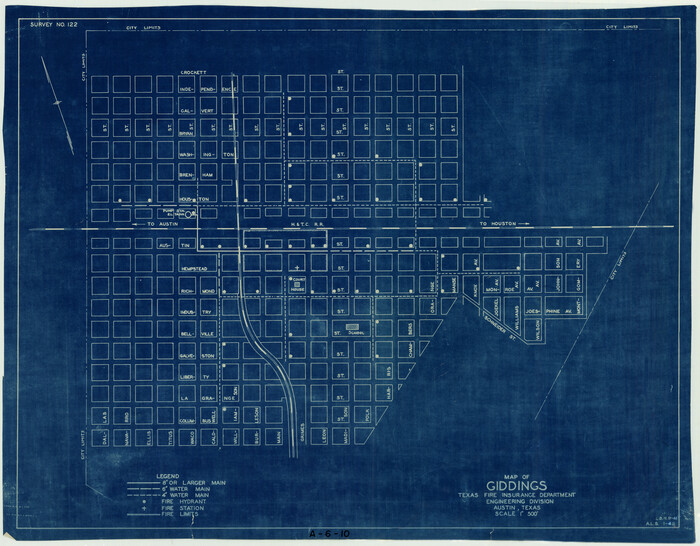 2210, Map of Giddings, General Map Collection