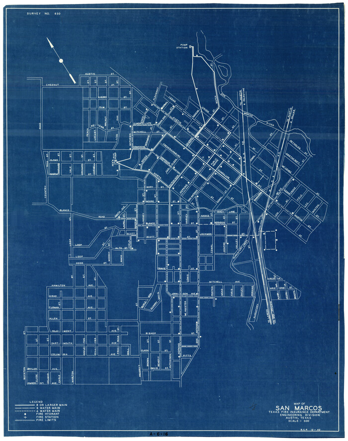 2211, Map of San Marcos, General Map Collection