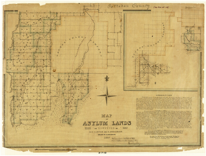 2214, Map of Asylum Lands, General Map Collection