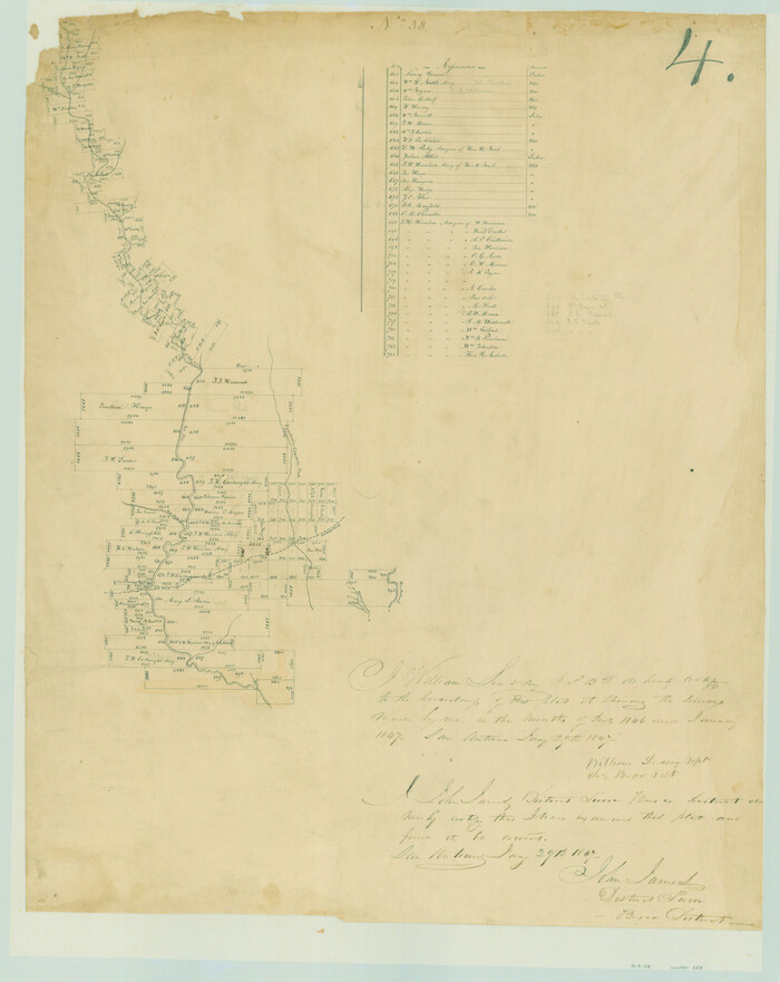 228, [Surveys in the Bexar District along the Frio River and Commanche [sic] Creek], General Map Collection