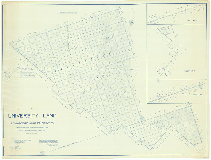 2415, University Land Loving-Ward-Winkler Counties, General Map Collection