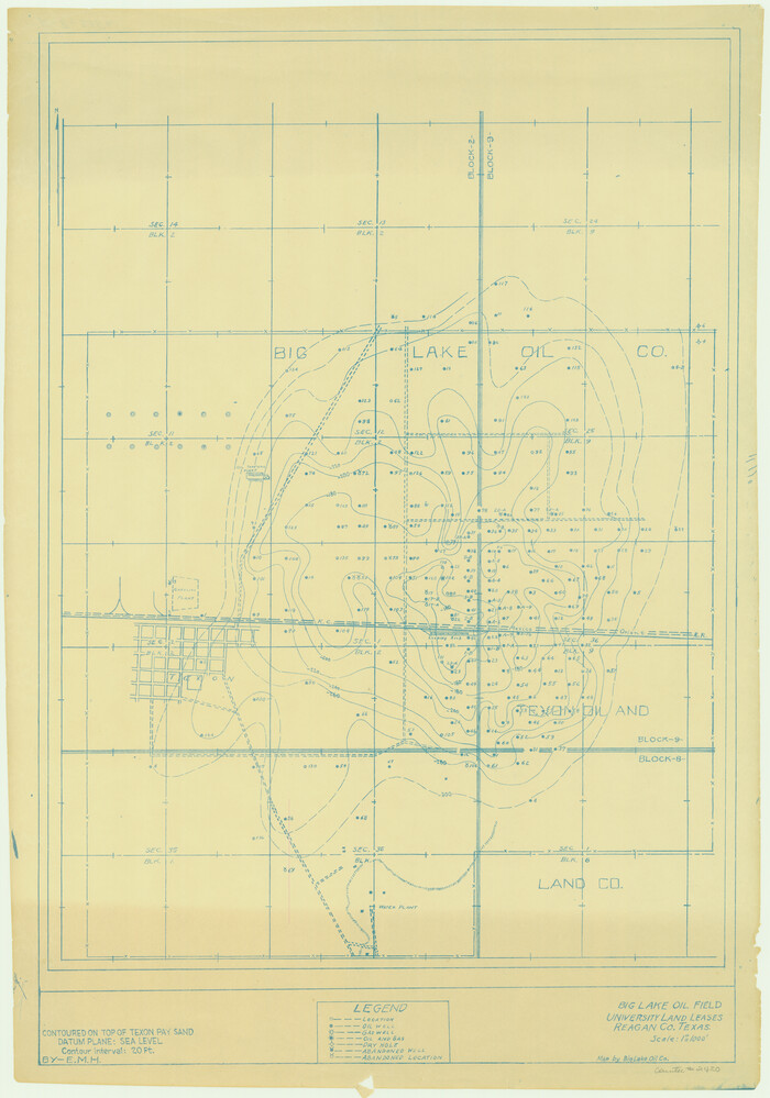2420, Big Lake Oil Field, General Map Collection