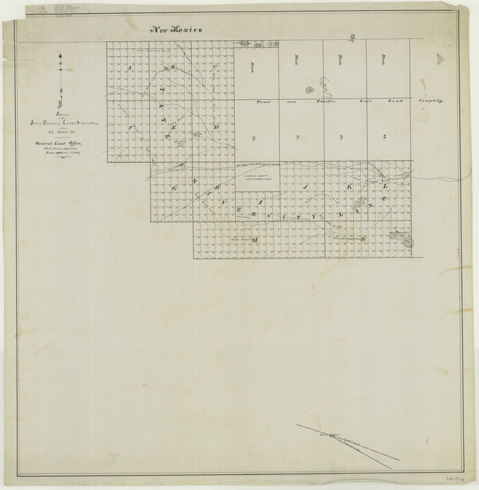 2427, Sketch of State University Lands and Connections in El Paso Co., General Map Collection