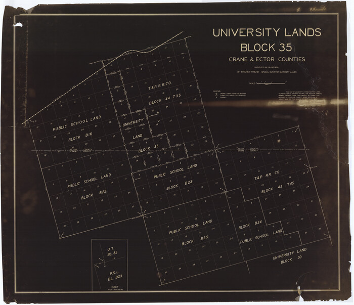 2442, University Lands Block 35 Crane & Ector Counties, General Map Collection