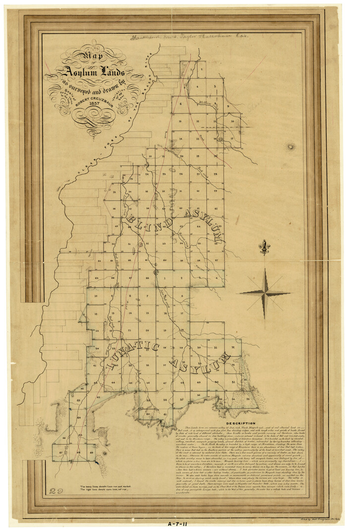2459, Map of Asylum Lands, General Map Collection