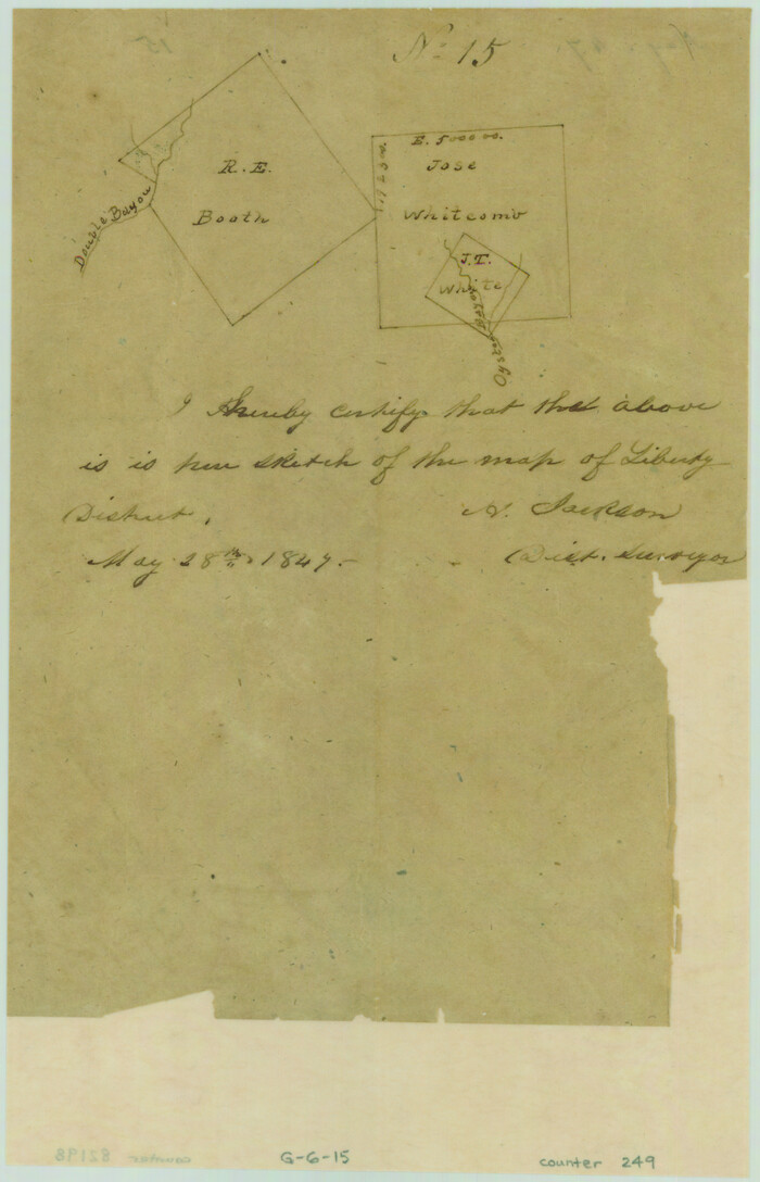 249, [Surveys in Chambers County], General Map Collection