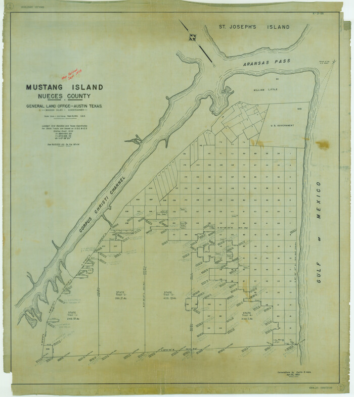 2500, Mustang Island, Nueces County, Texas, General Map Collection