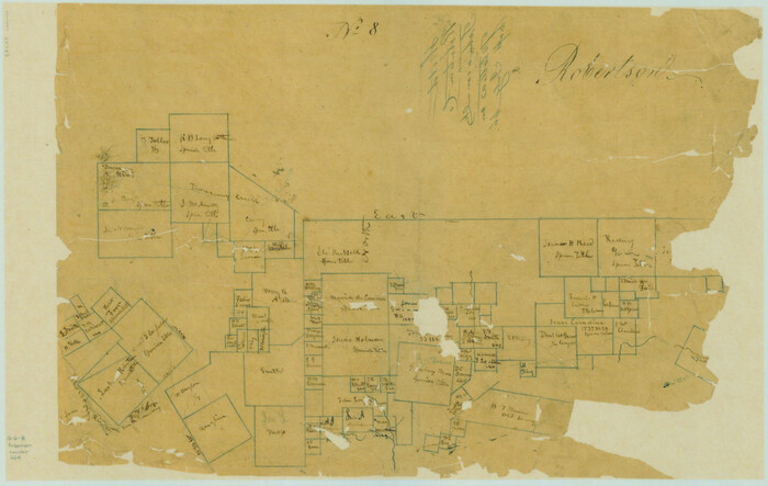 264, Sketch of Robertson Co., Tehuacana Creek, General Map Collection