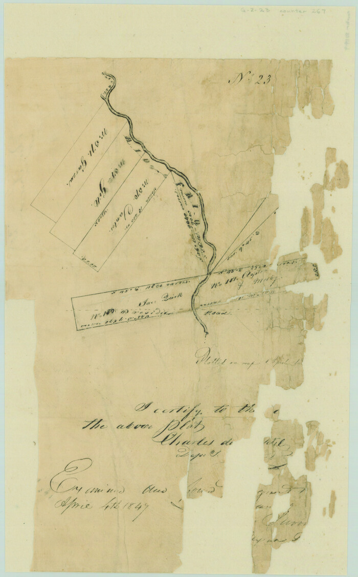 267, [Surveys on the Rio Frio], General Map Collection
