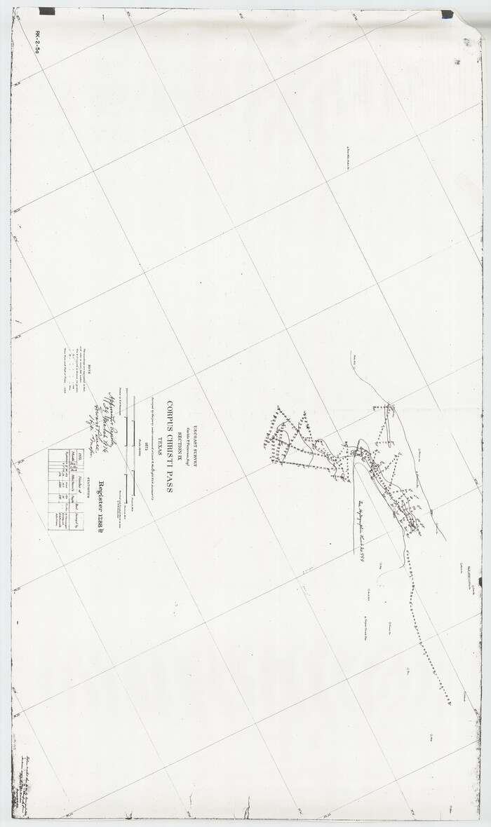 2691, Hydrographic Survey H-1288B Corpus Christi Pass, General Map Collection