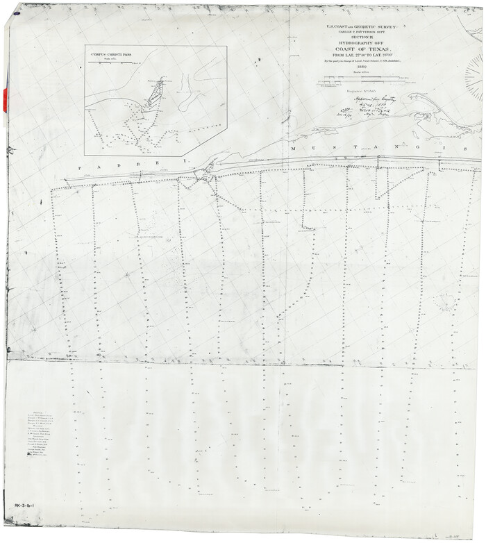 2695, Hydography Survey H-1465 Corpus Christi Pass, General Map Collection
