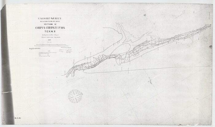 2701, Hydograhic Survey H-994, Corpus Christi Pass, General Map Collection