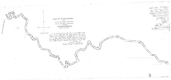 2810, [Sketch for Mineral Application 16700 - Pecos River Bed], General Map Collection