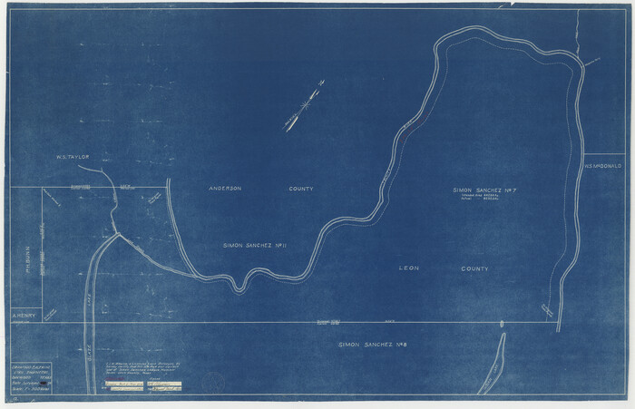 2862, [Sketch for Mineral Application 27670 - Strip between Simon Sanchez leagues and Trinity River], General Map Collection