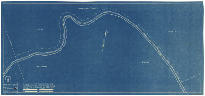 2866, [Sketch for Mineral Application 27670 - Strip between Simon Sanchez leagues and Trinity River], General Map Collection
