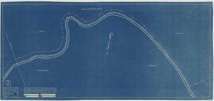 2866, [Sketch for Mineral Application 27670 - Strip between Simon Sanchez leagues and Trinity River], General Map Collection