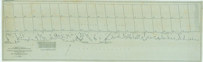 2931, Map of subdivision of submerged land in the Gulf of Mexico fronting on Matagorda Island and Peninsula, General Map Collection