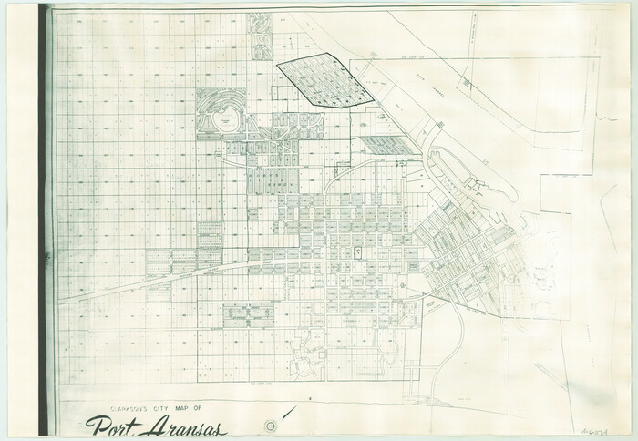 3038, Clarkson's City Map of Port Aransas, General Map Collection