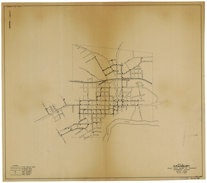 3041, Map of Granbury, General Map Collection